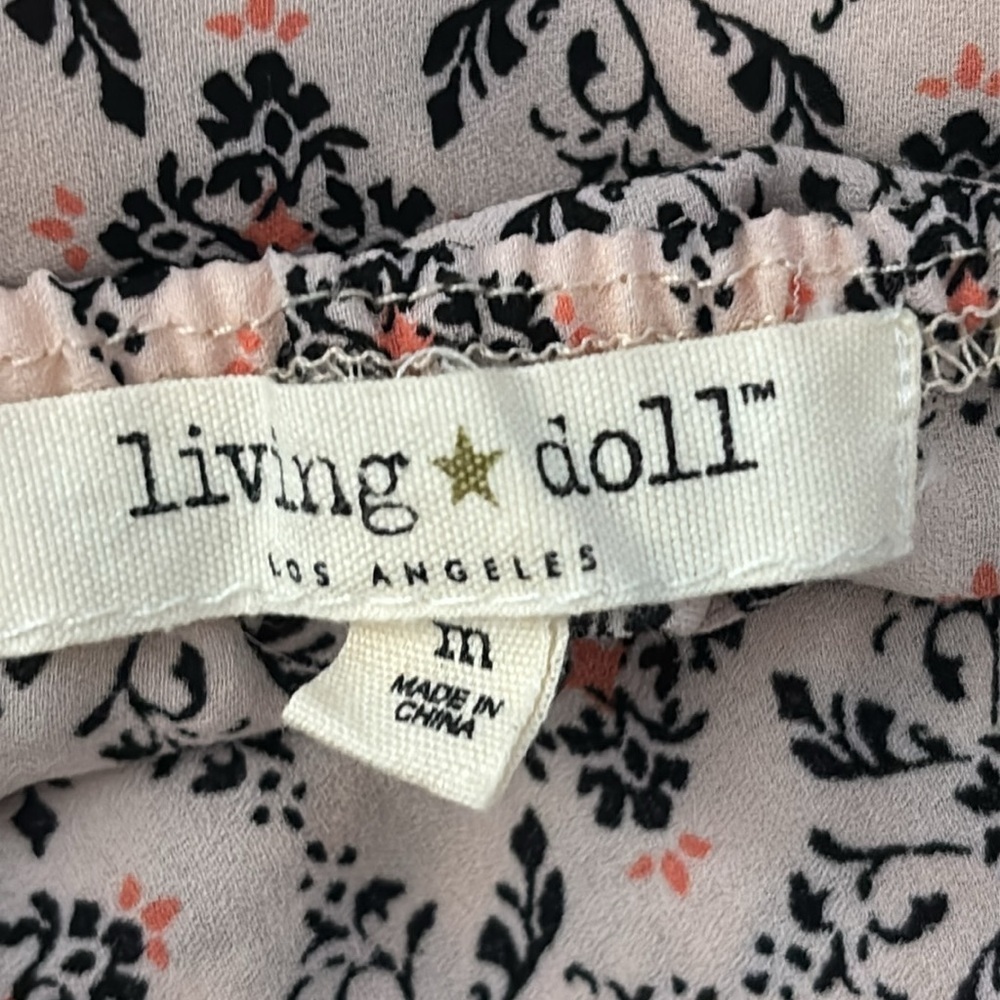 Living Doll Los Angeles Floral Halter Spaghetti Strap Maxi Dress - Picture 7 of 9